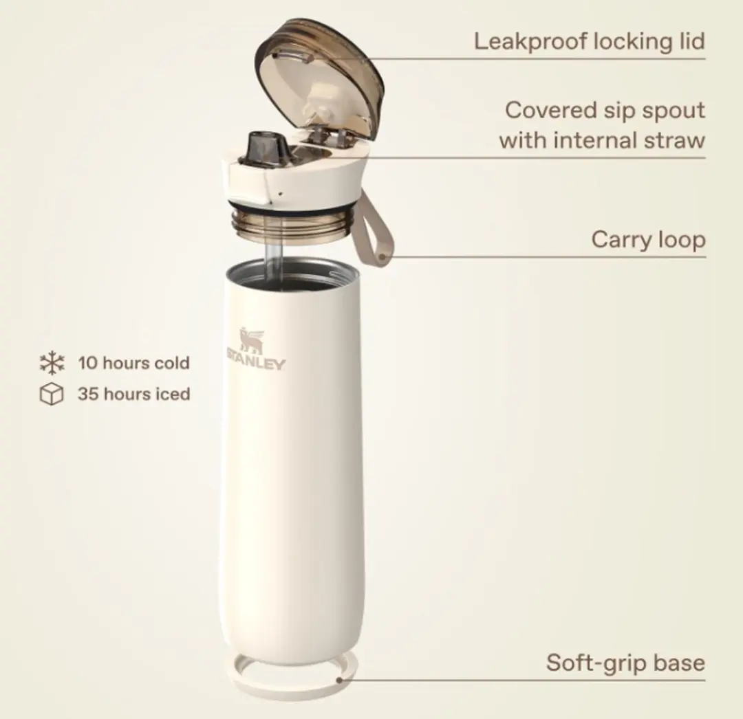 Stanley Flowstate Spring Bottle 590ml - Champagne