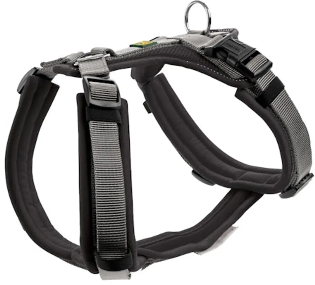 Hunter Harnas Maldon Up Zwart&Grijs - 37-53 cm