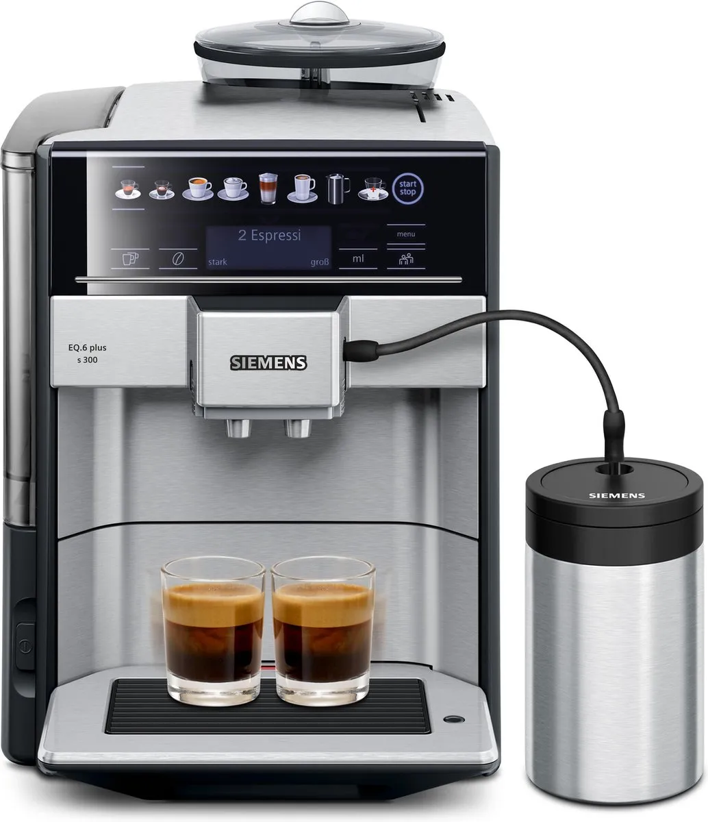 Siemens EQ6 Plus s300 TE653M11RW - Volautomatische espressomachine