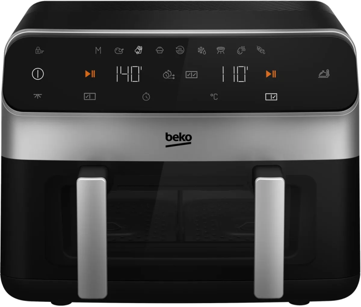 Beko FRL6488 Heteluchtfriteuse 2400W - 9,5L - Zwart - afbeelding 6 van 6
