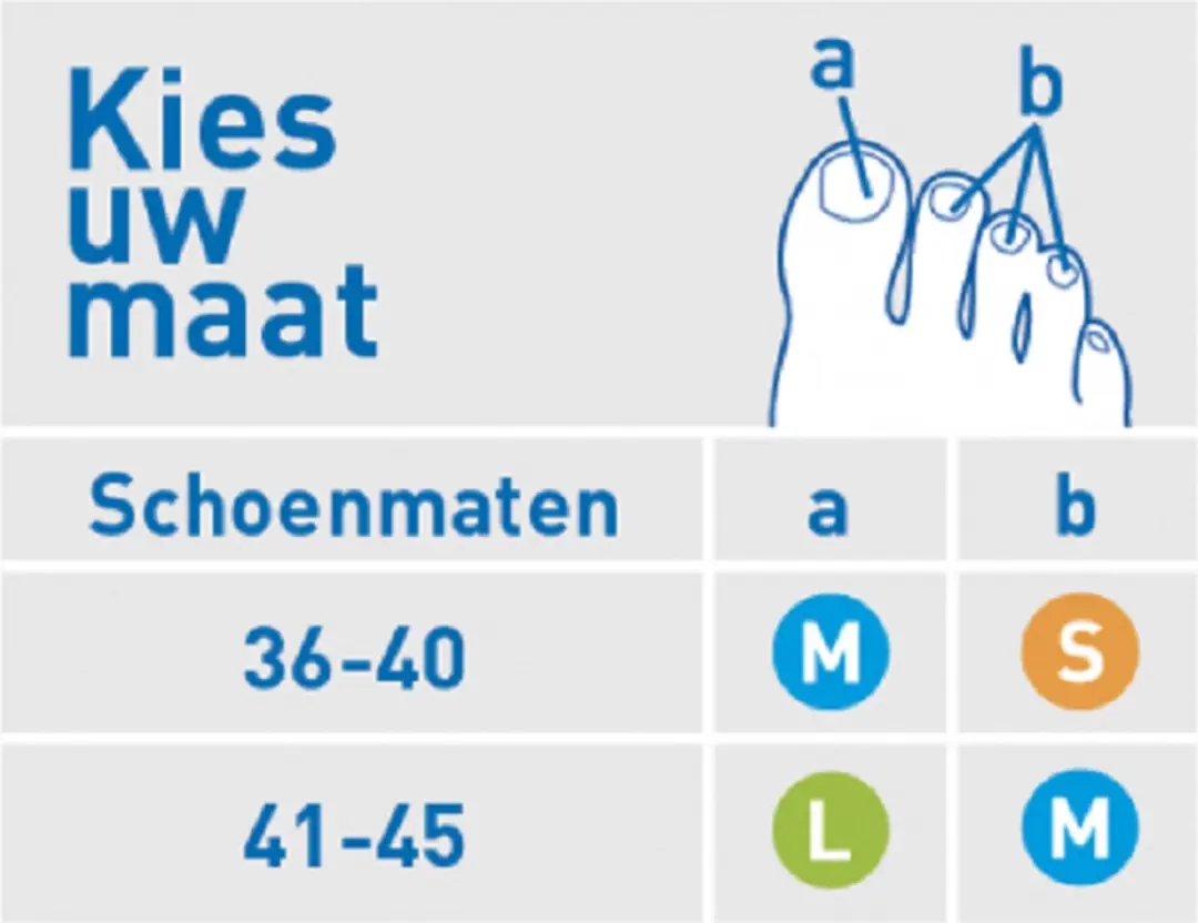 Epitact Sport Digitop Teenbeschermers Maat L - Oranje/Zwart