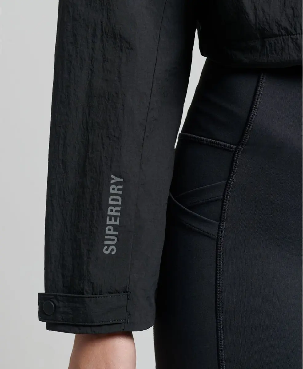 Superdry Run Cropped Waterproof Jas - Zwart XL