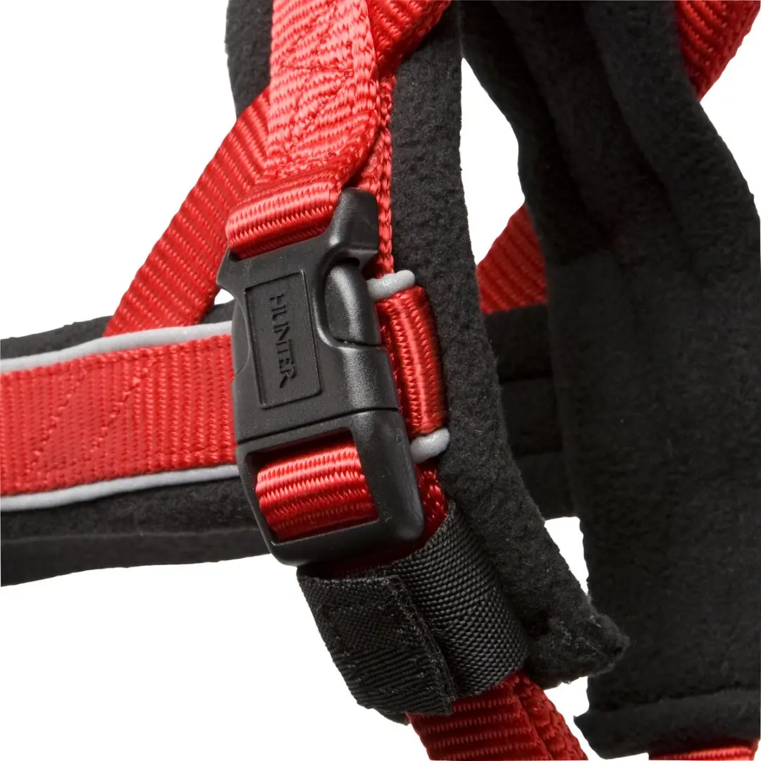Hunter Norweger Racing Nylon Harnas - L - 62x75x2.5cm - Rood/Zwart