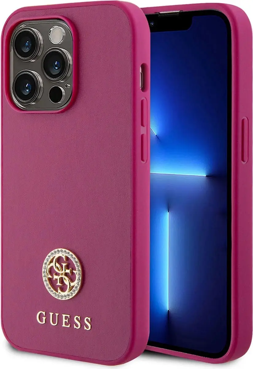 GUESS 4G Strass Metal Logo Back Case