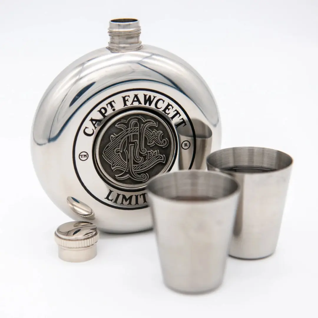 Captain Fawcett CFA-513 Heupfles - 150ml - Goud/Zilver/Chrome