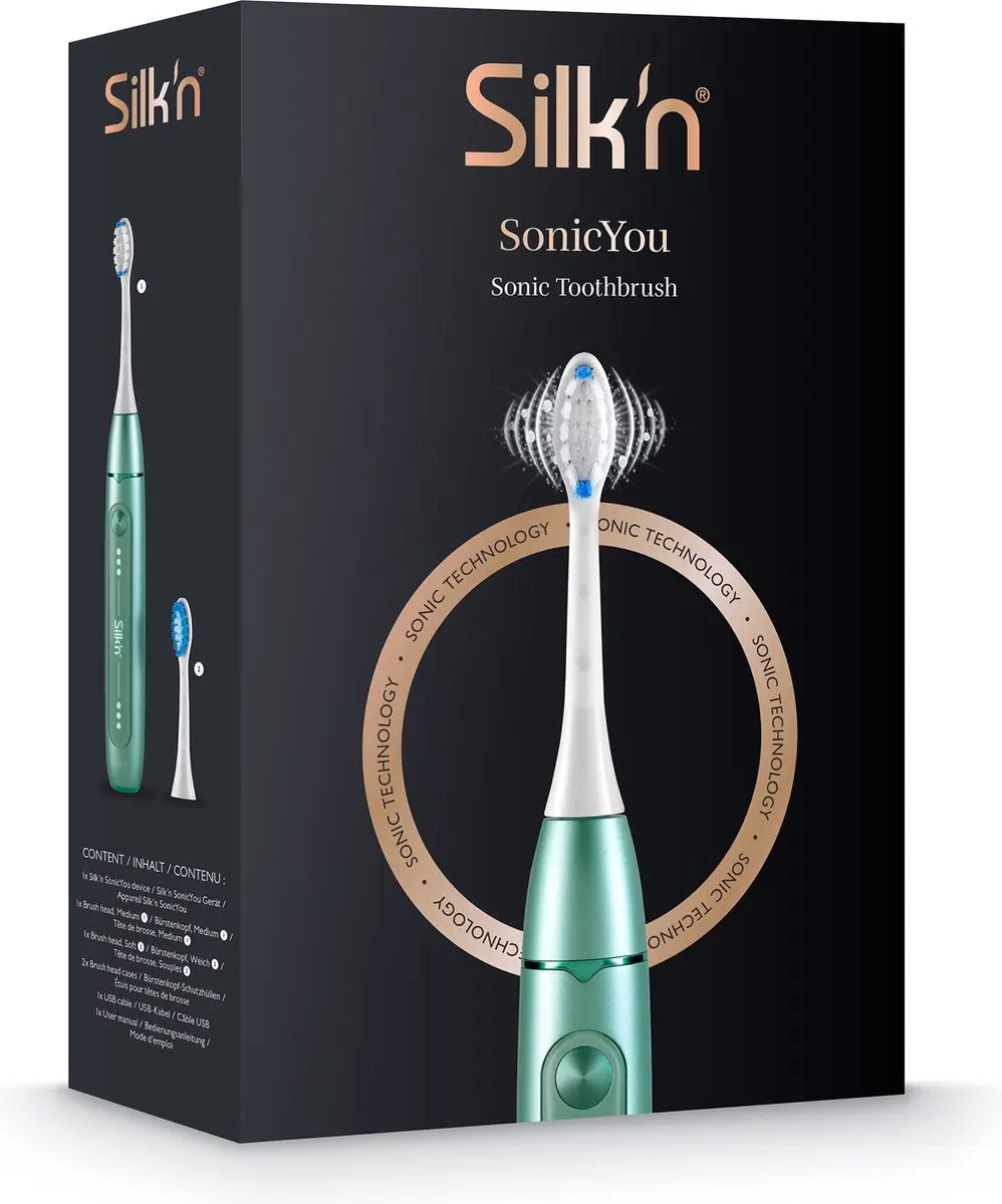 Silk'n SonicYou Elektrische Tandenborstel Mintgroen - 3 Snelheden