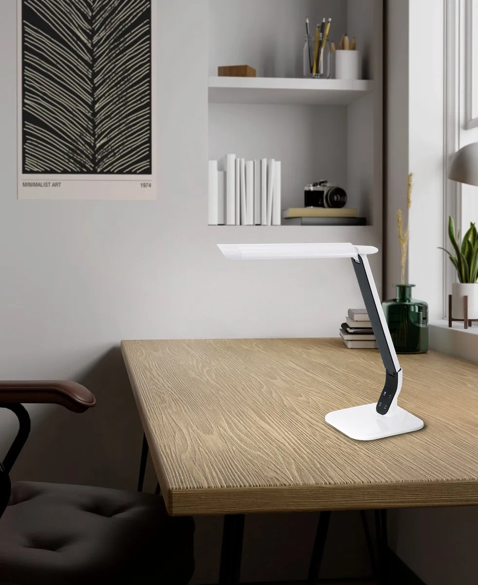 Eglo Sellano LED Tafellamp 6W - Wit/Zwart - Dimbaar