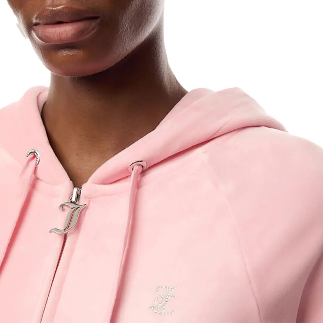 Juicy Couture Madison Classic Velour Hoodie - Maat S - Roze