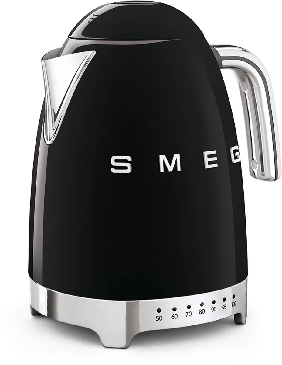 Smeg KLF04 Waterkoker 1,7L - 7 Temperaturen - Zwart
