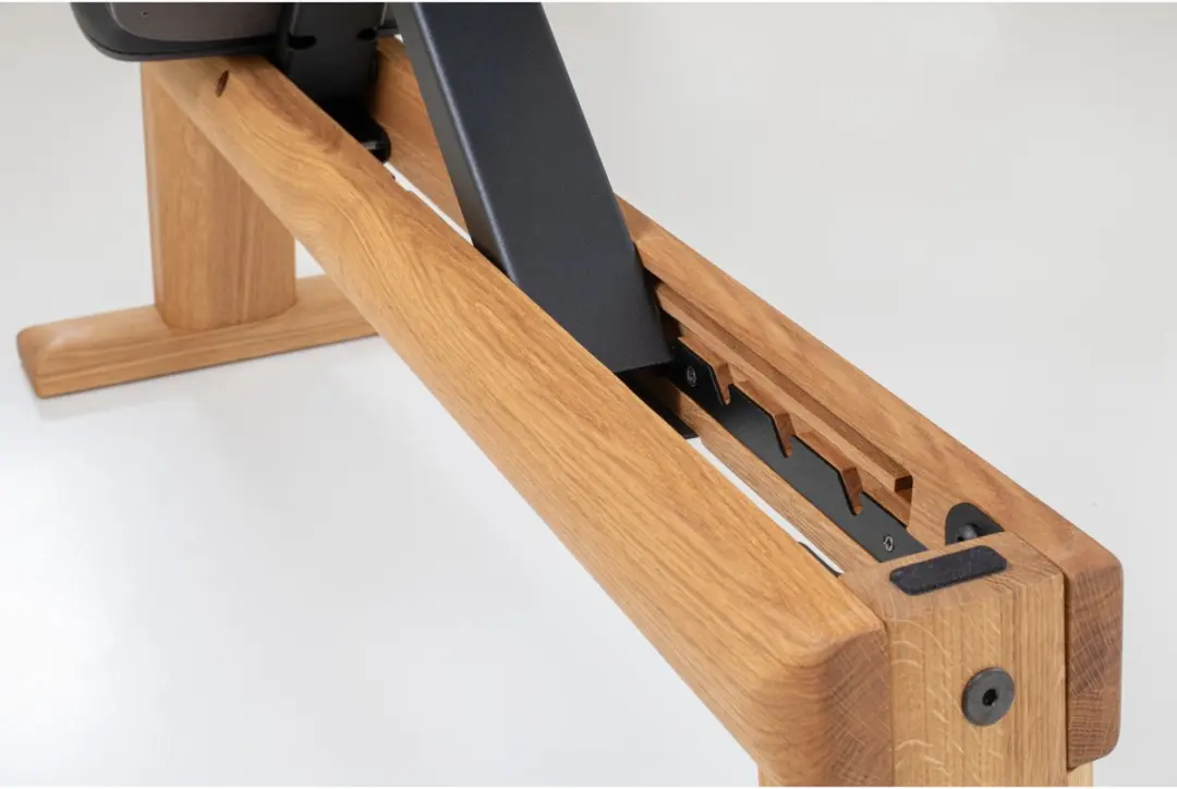 Nohrd WeightBench Halterbank Notenhout - 50mm Halter - Zwart Kunstleer