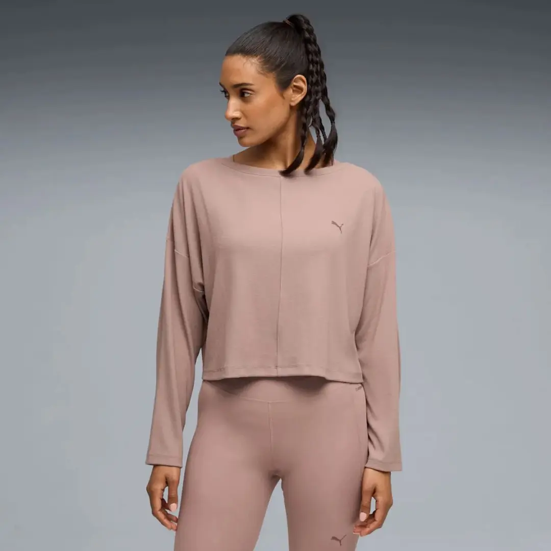 PUMA Cloudspun T-shirt Lange Mouwen - S - Sandstone