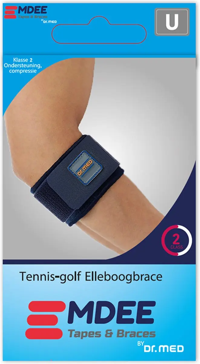Emdee Tennis-Golf Elleboogbrace - Blauw - afbeelding 6 van 6