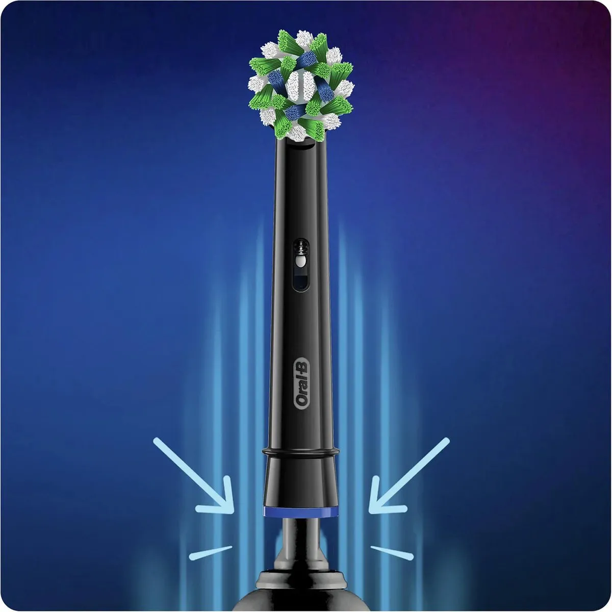 Oral-B Cross Action Pro Opzetborstels 4 Stuks - Zwart