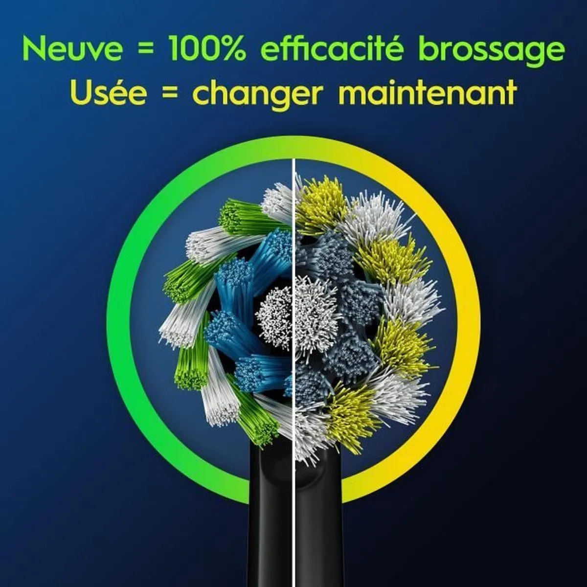 Oral-B Cross Action Pro Opzetborstels 4 Stuks - Zwart