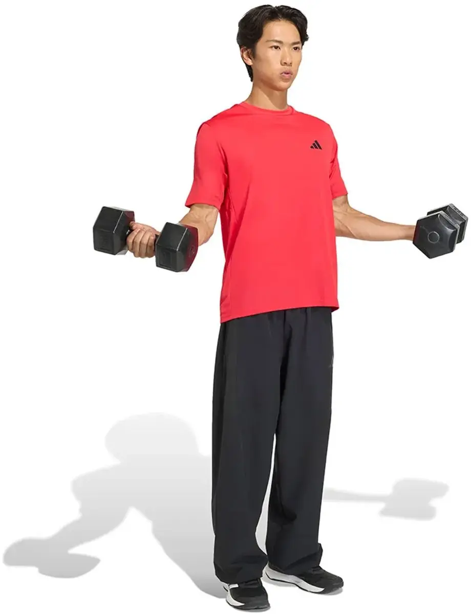 Adidas Workout Essentials T-shirt Korte Mouwen - Rood L