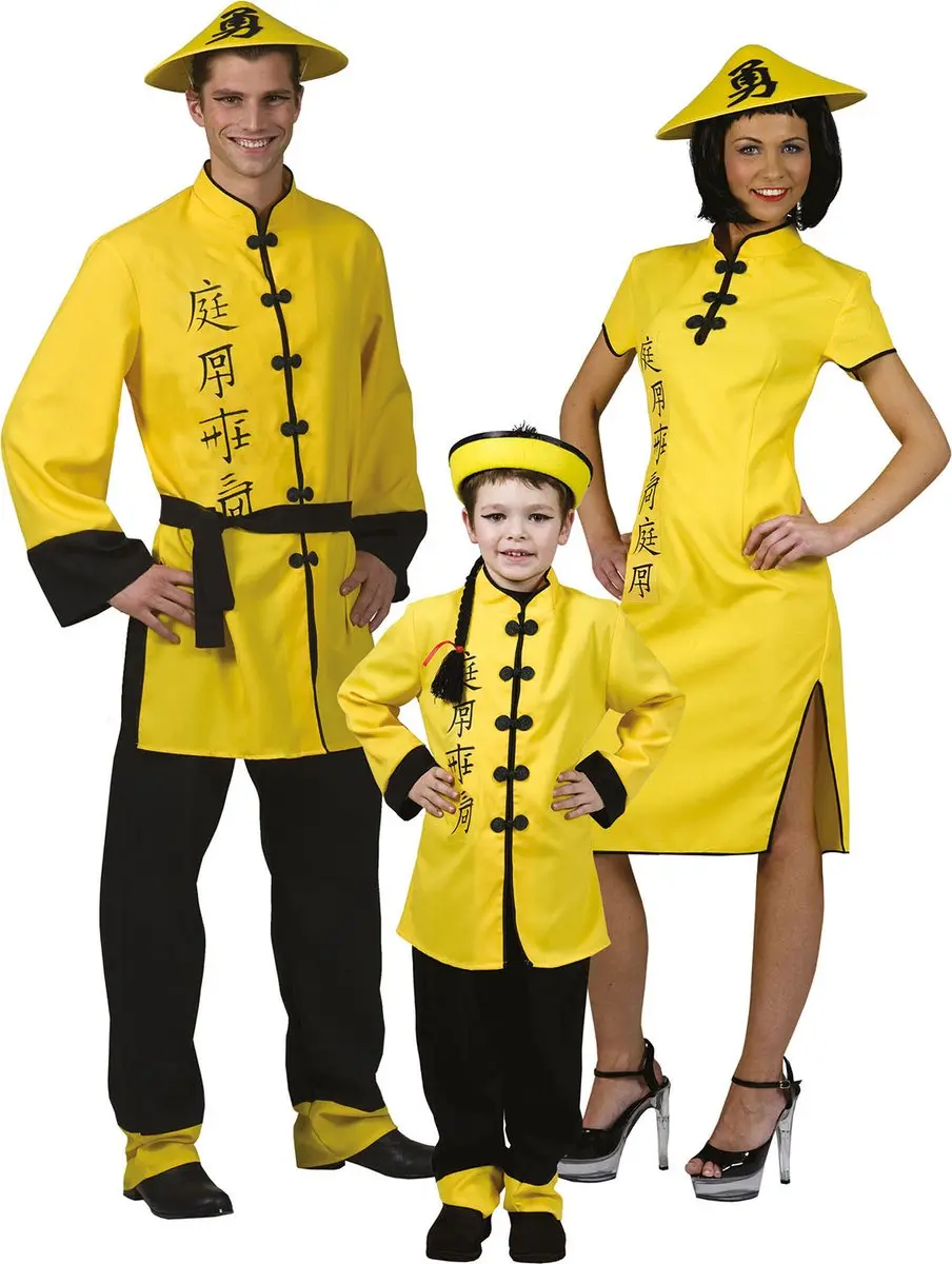 Espa Chinees Kostuum Kind - 140 - Geel
