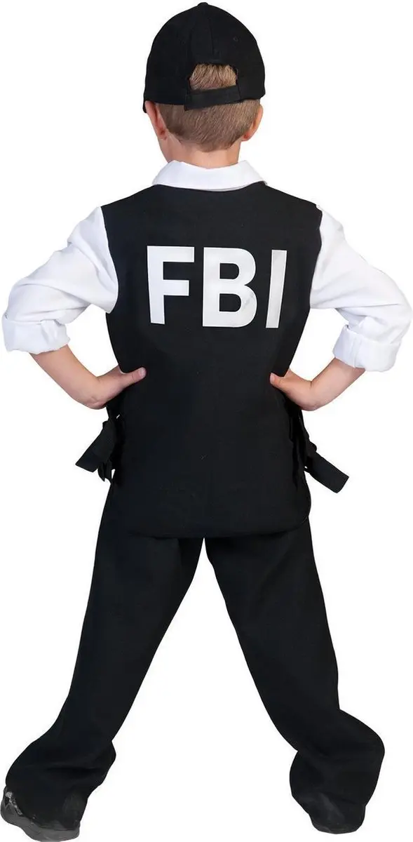 Espa FBI Agenten Kostuum Kind - Maat 128 - Zwart