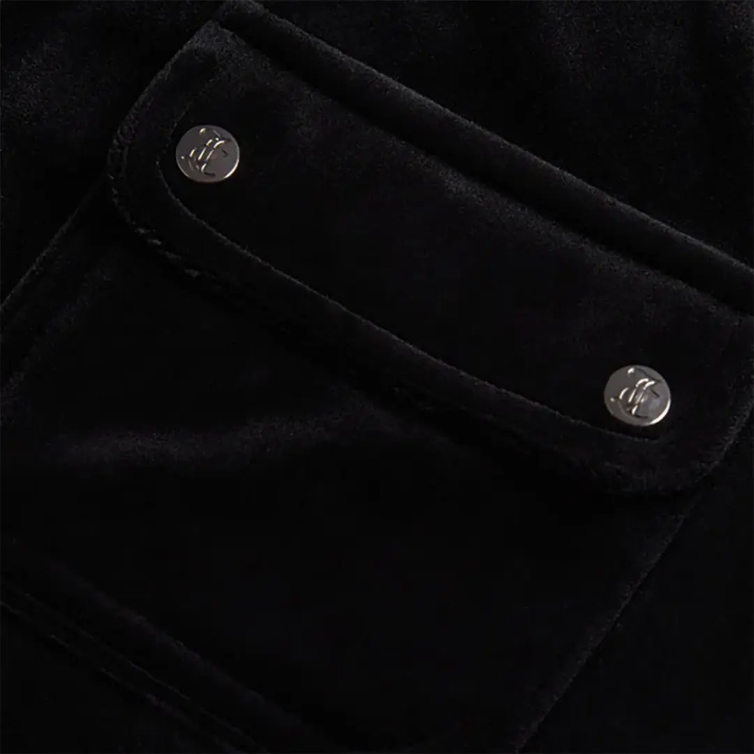 Juicy Couture Straight Leg Trackbroek - Zwart - Maat S