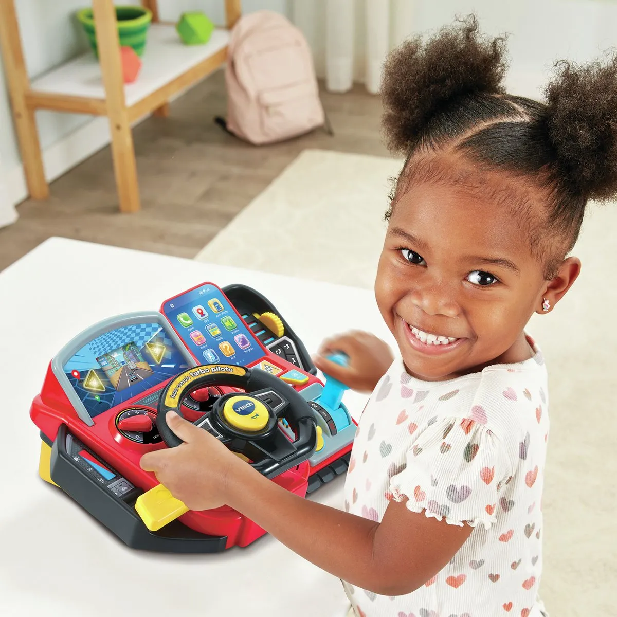 VTech Super Console Turbo Pilote 80-558905 - Groene educatieve spelcomputer