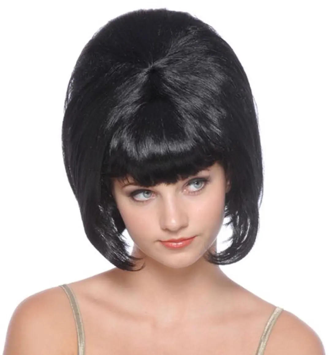 Sixties pruik zwart