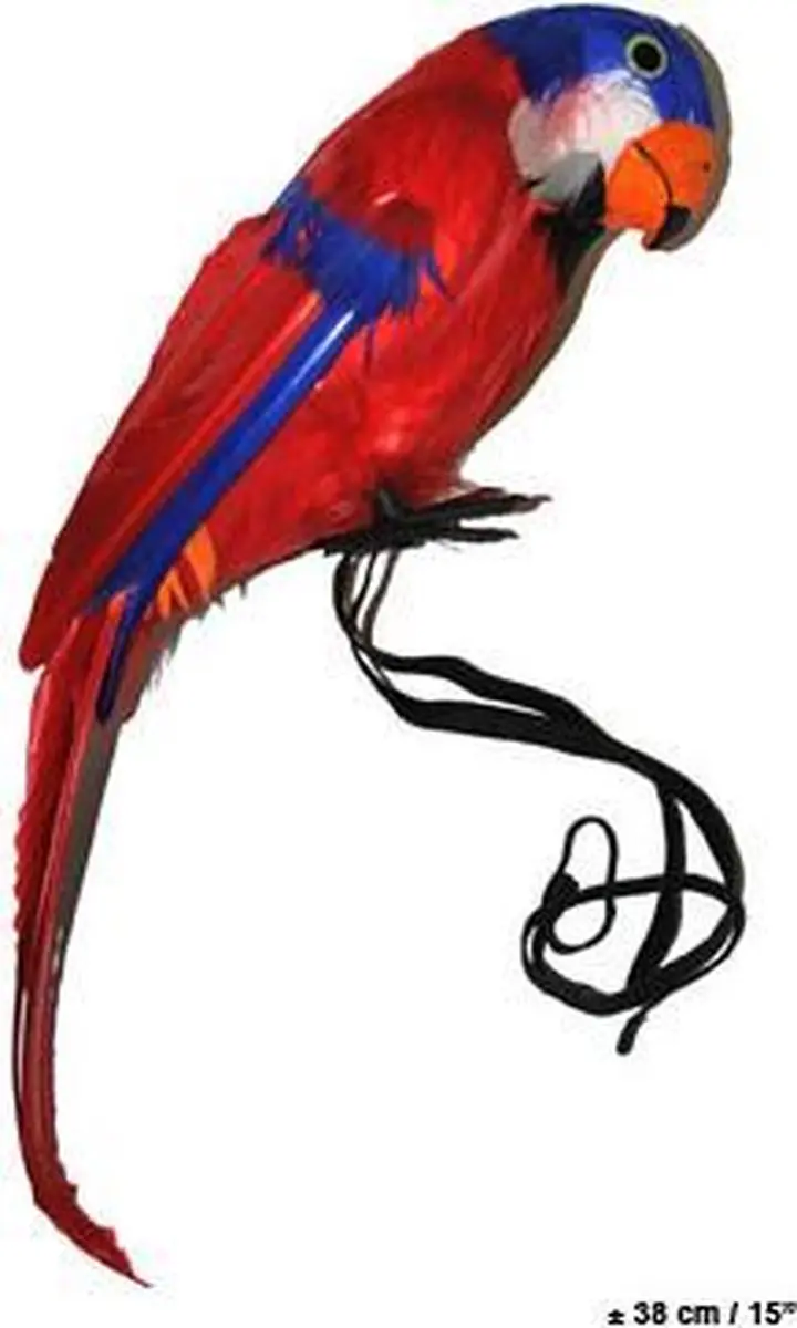 Papegaai decoratief rood