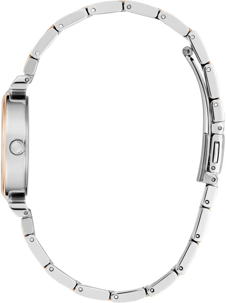 Guess Array GW0762L Horloge - Zilver/Roségoud