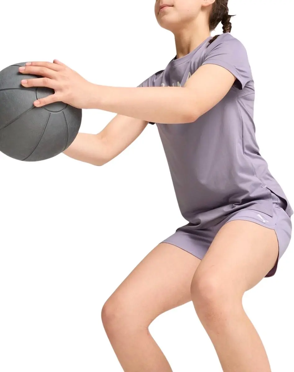 PUMA Fit Shirt Meisjes 152 - Paars/Wit