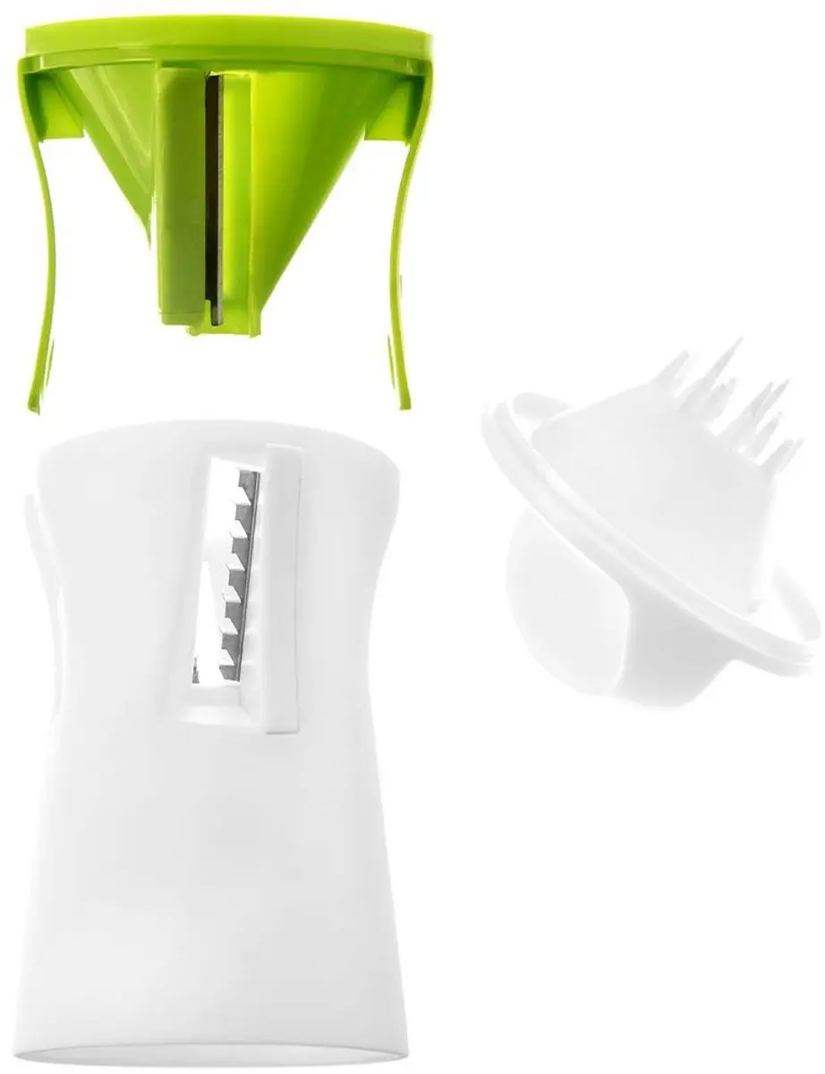 Orion Spiraalsnijder Groenten 3-in-1 Roterend - Wit/Groen