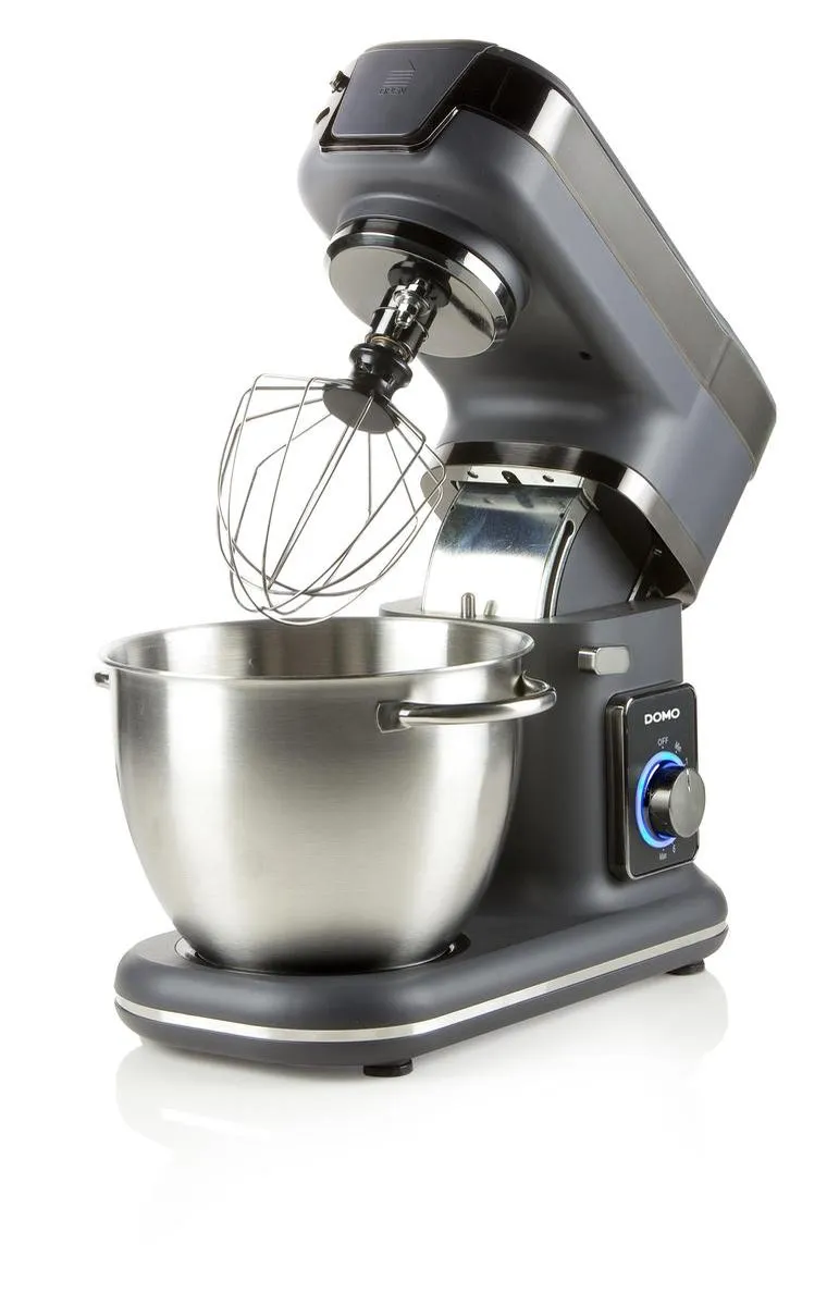 Domo DO9070KR Keukenrobot 1000W - 8 Snelheden - Grijs