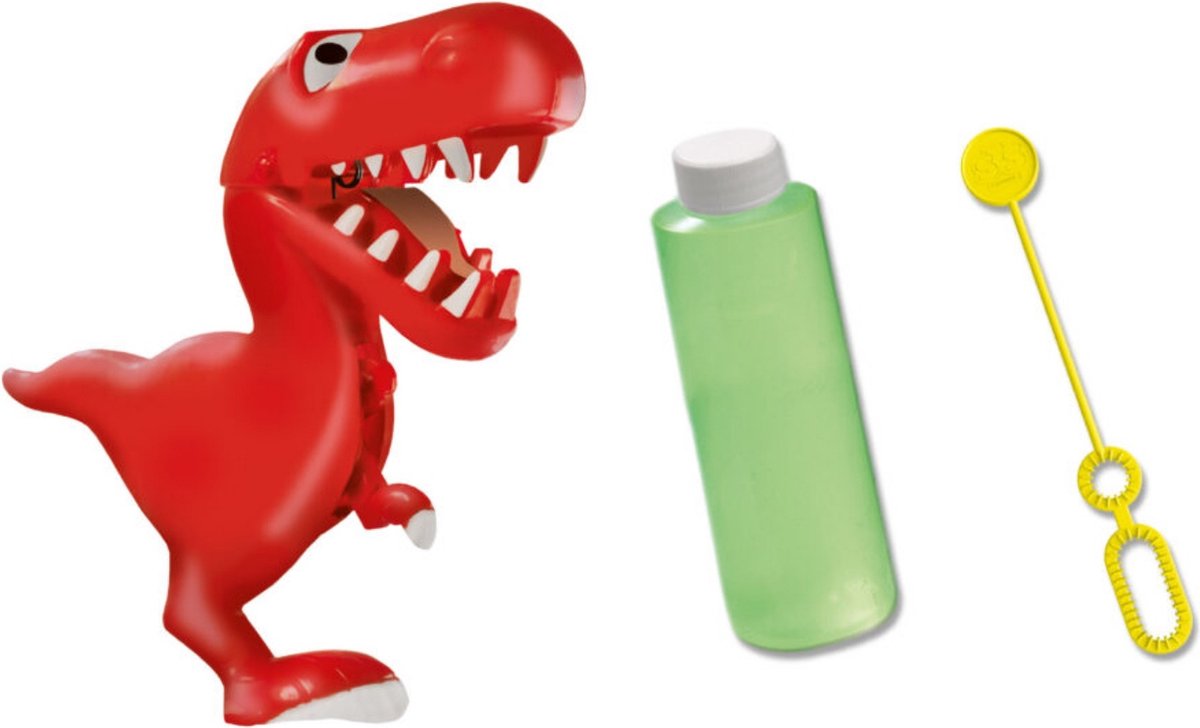 SES - Bubble Happer Dino - sterk bellenblaassop - goed uitwasbaar - met happende dino - Dinosaurus Speelgoed