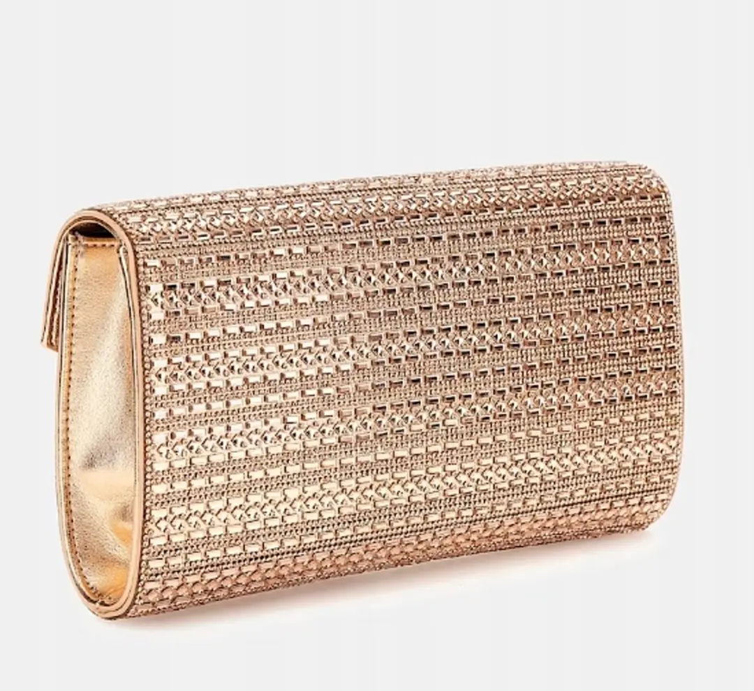 Guess Dames Clutch Rózowe Goud - Met Strass