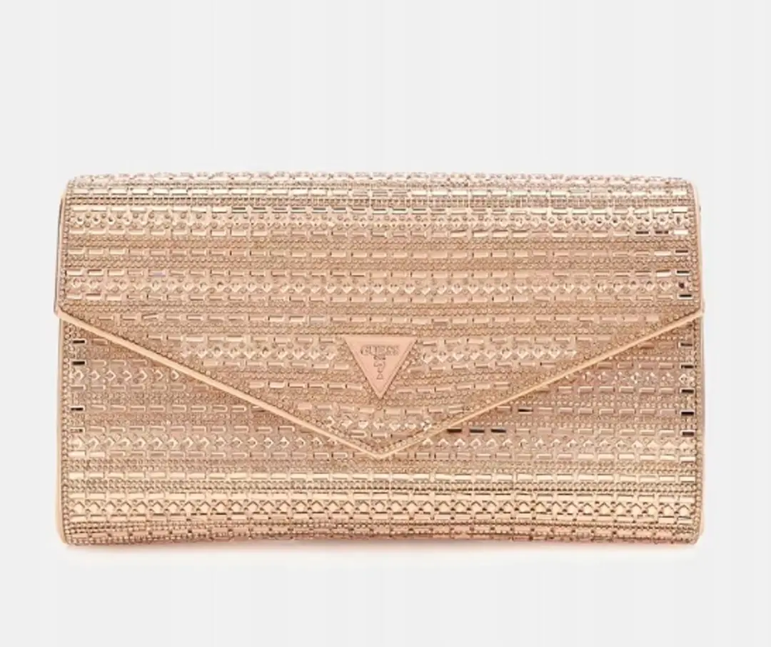 Guess Dames Clutch Rózowe Goud