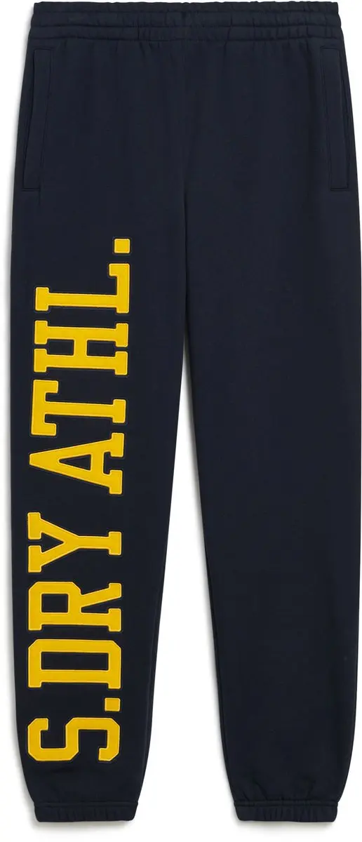 Superdry College Logo Boyfriend Trainingsbroek L - Zwart