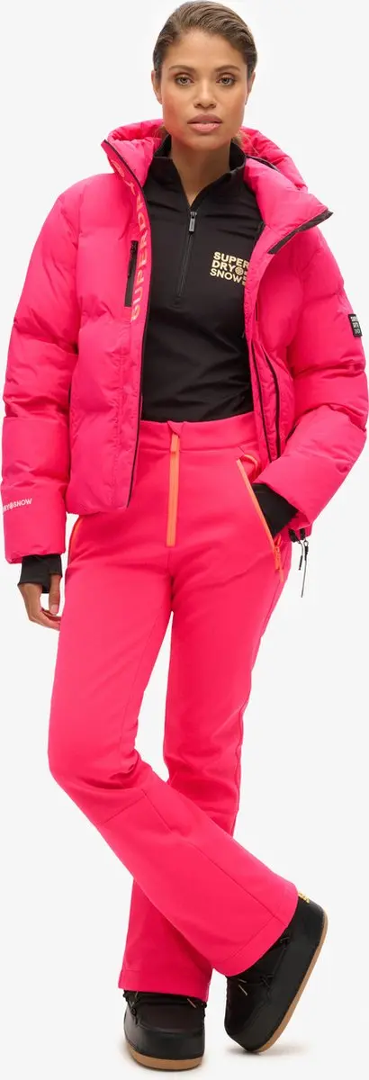 Superdry SKI Softshell Slim Broek Hyper Fire Pink XL