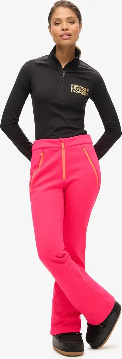 Superdry SKI Softshell Slim Broek Hyper Fire Pink XL