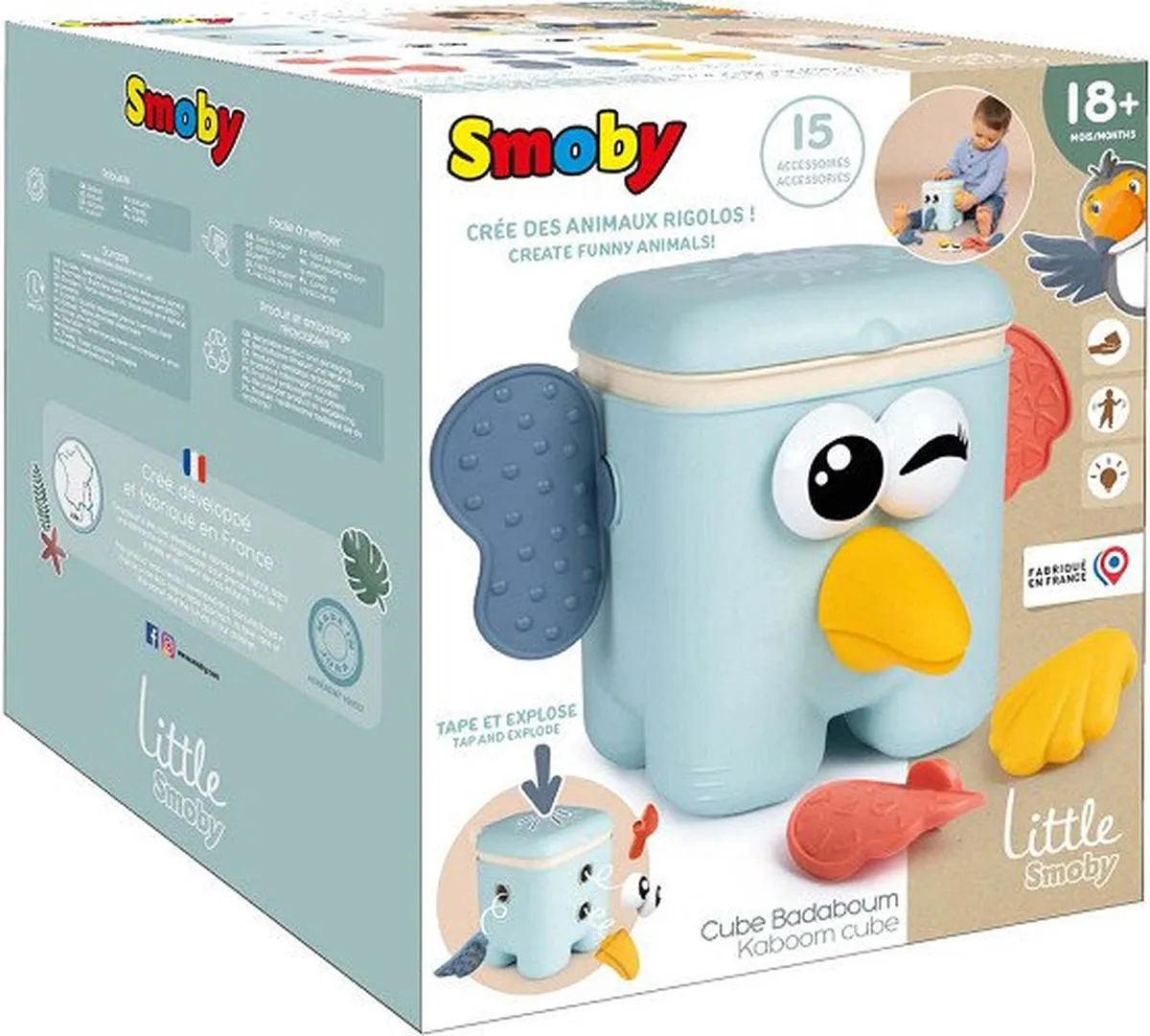 Smoby Kaboom Cube 7600140316 Speelkubus - 4 Kleuren