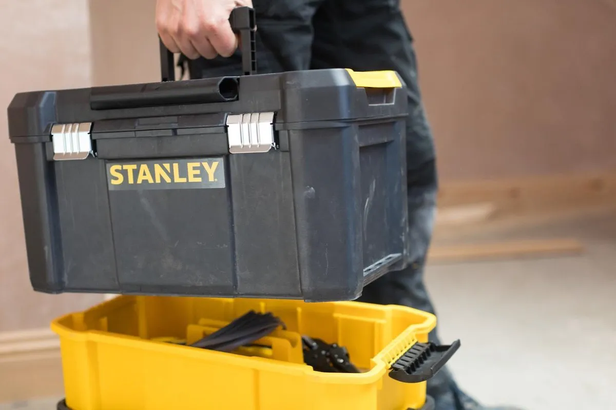Stanley Gereedschapswagen Essential STST1-80151 - 3-delig - Zwart/Geel - afbeelding 6 van 6