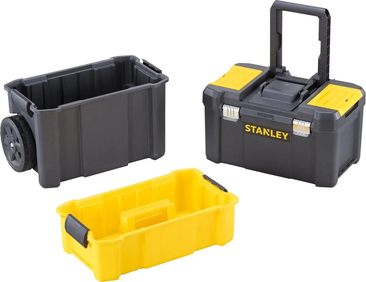 Stanley Gereedschapswagen Essential STST1-80151 - 3-delig - Zwart/Geel
