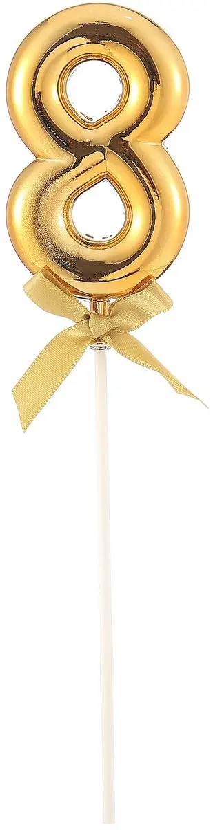 Espa Gouden Cijfertaarttopper 12,7cm - Strik - afbeelding 2 van 6