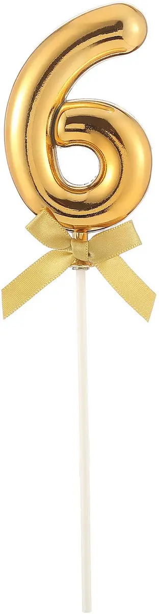 Espa Gouden Cijfertaarttopper 12,7cm - Strik - afbeelding 6 van 6