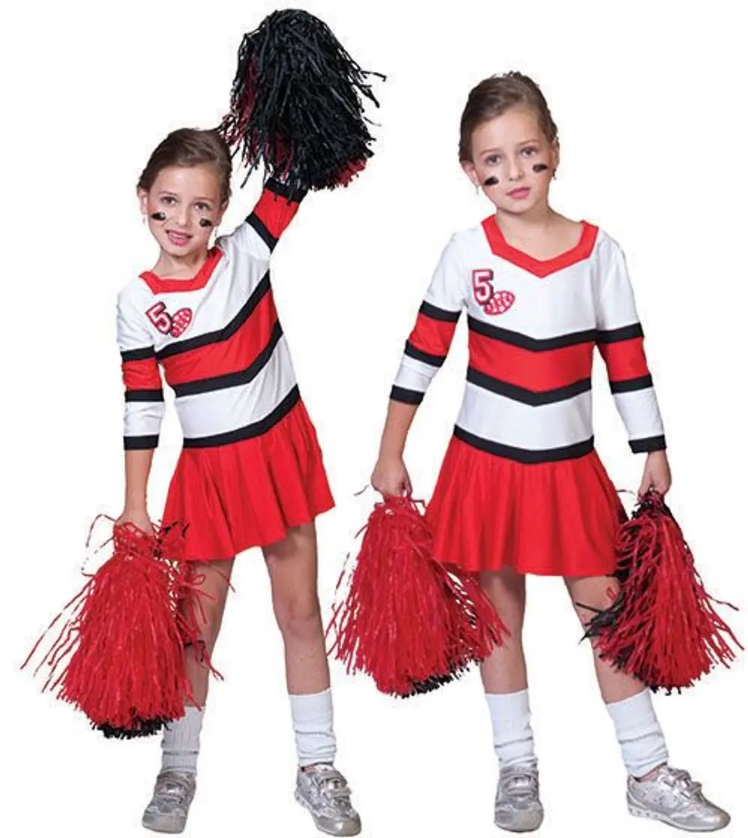 Espa Cheerleader Fleur - Kledingmaat 128 - Rood/Wit