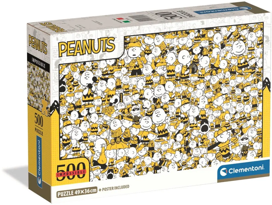 Clementoni Peanuts Impossible Snoopy Puzzel 500 Stuks