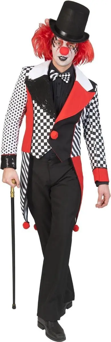 Espa Clownspak Jester Harley - XL/XXL - Rood/Wit/Zwart