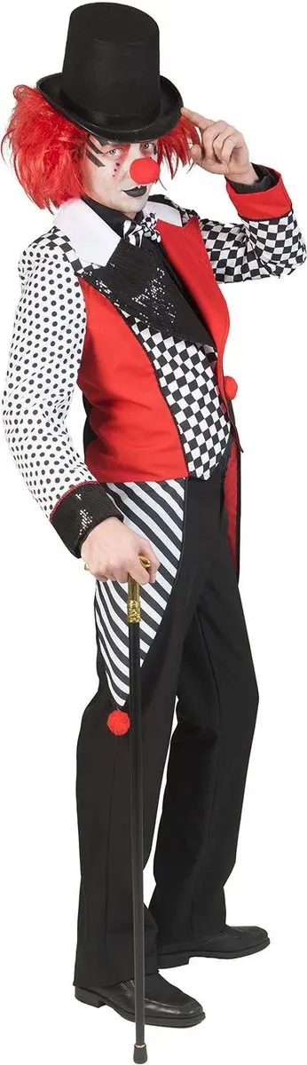 Espa Clownspak Jester Harley - XL/XXL - Rood/Wit/Zwart