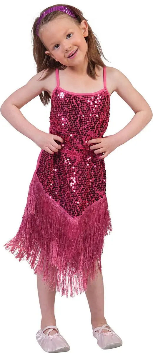 Espa Roze Glitterjurkjes 128