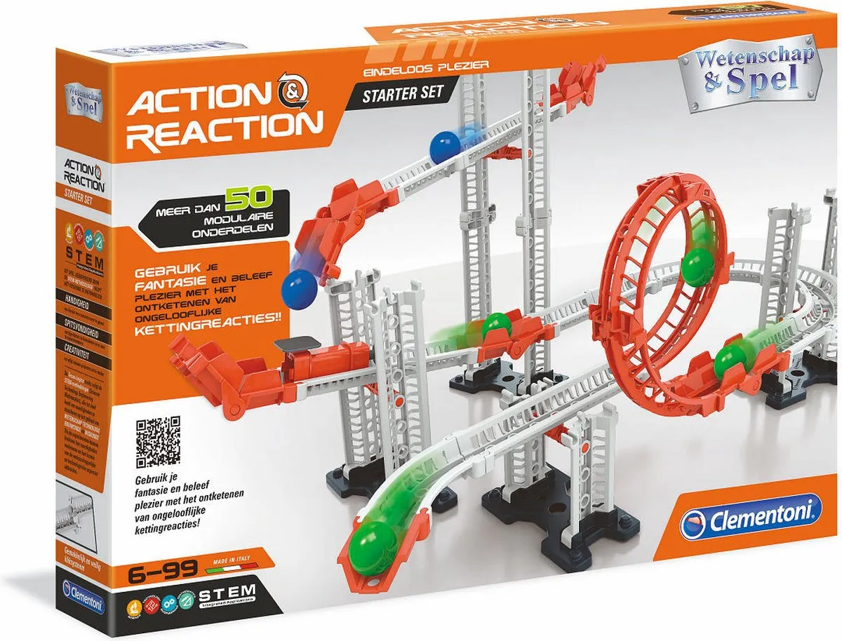 Clementoni Action & Reaction Knikkerbaan Starterset