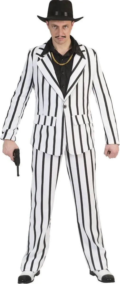 Espa Maffia Baas Kostuum Pablo - XL - Zwart/Grijs