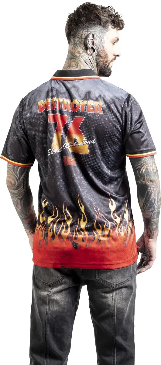 Kiss Amplified Collection Destroyer Rock FC Jersey - Multicolor XL