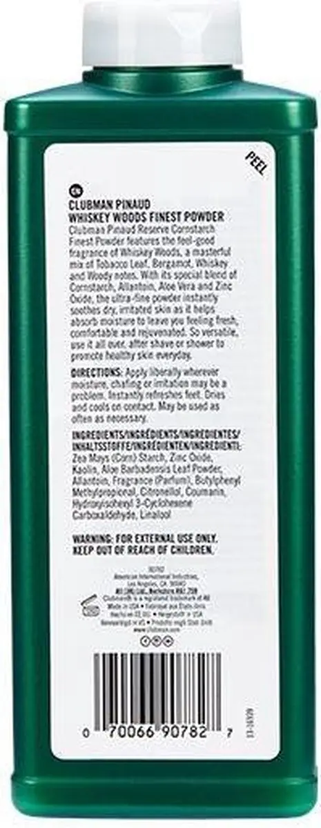 Clubman Reserve Whiskey Woods Poeder 255g - Groen