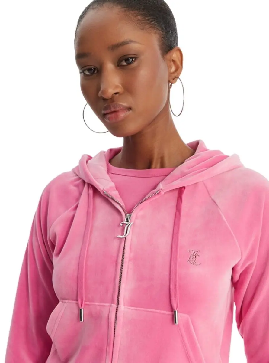 Juicy Couture Madison Col Out Hoodie XS - Roze